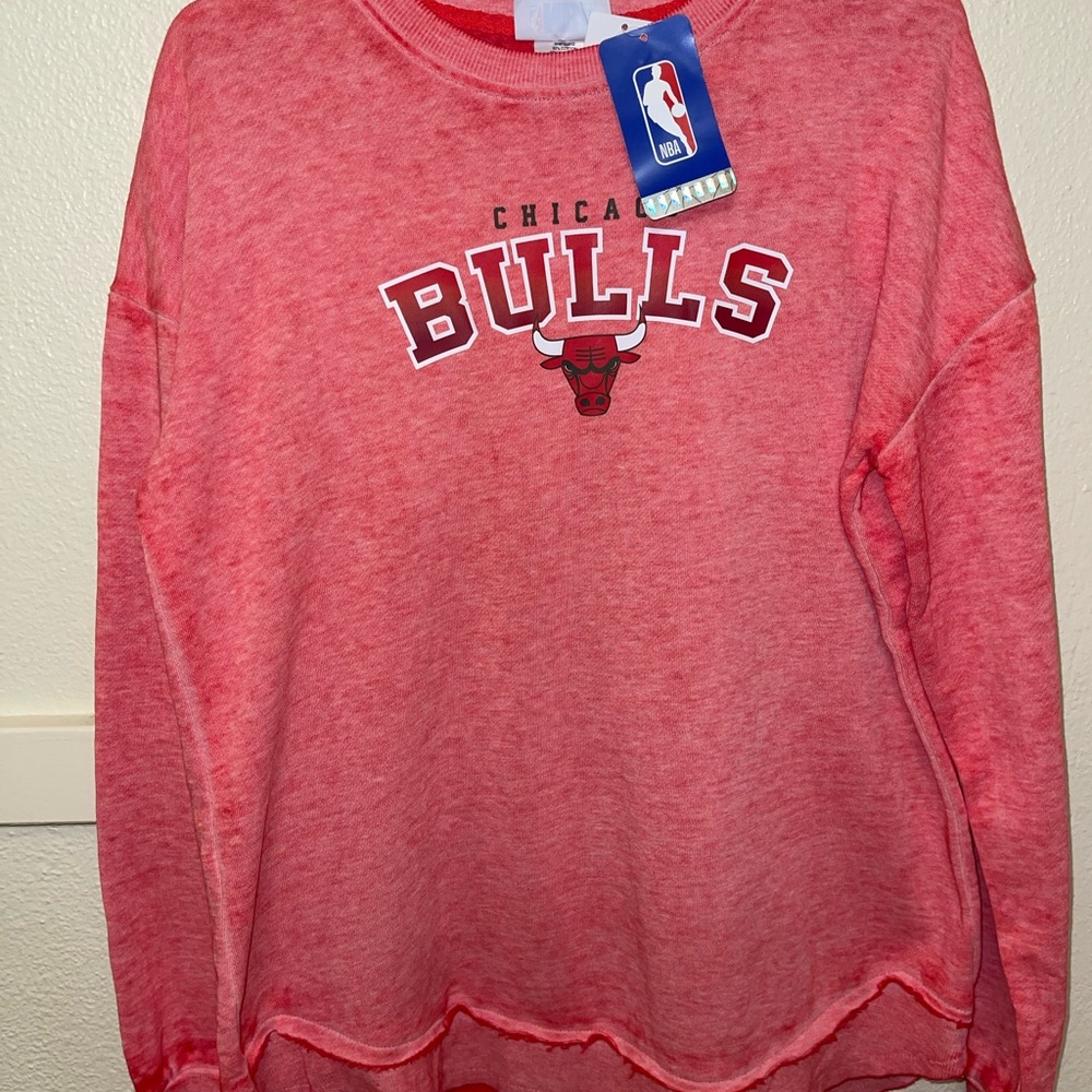 NBA Chicago Bulls Red Crewneck